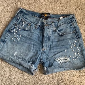 Embroidered Star Boyfriend Short